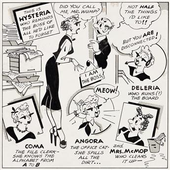 JO FISCHER (1900-1987) From 9 to 5. [CARTOONS / COMICS]